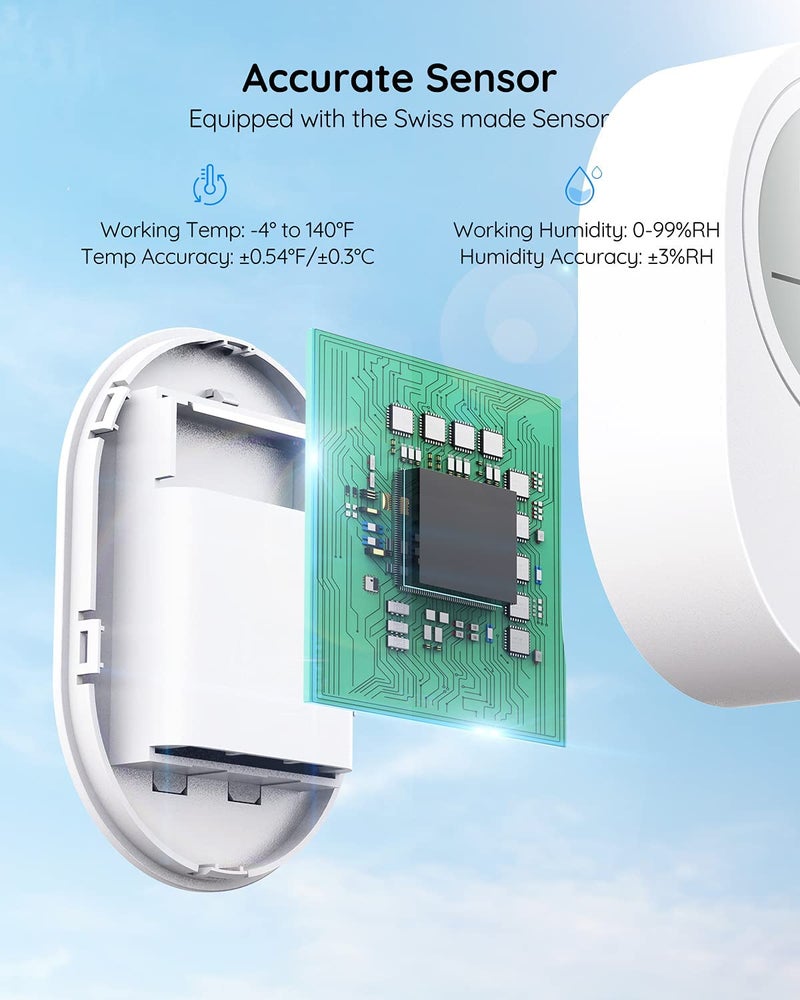 Govee WiFi Thermometer Hygrometer H5051, Bluetooth Indoor Temperature Humidity Monitor with App Notification Alert, Smart Humidity Sensor for Greenhouse Wine Cellar, 2 Years Free Data Storage Export - Image 3